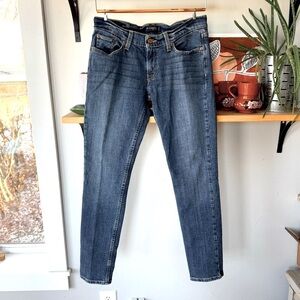 Levi’s Iconic Y2K Too Superlow Medium Blue Denim Straight Leg Jeans Size 9 S